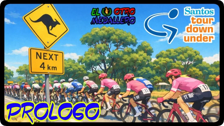 Resumen de la primera jornada de este Tour Down Under 2026, con una prólogo de 3,8 km para dar la campanada de salida de la temporada.