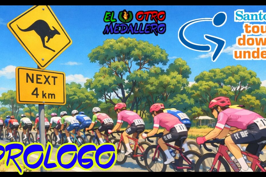 Resumen de la primera jornada de este Tour Down Under 2026, con una prólogo de 3,8 km para dar la campanada de salida de la temporada.