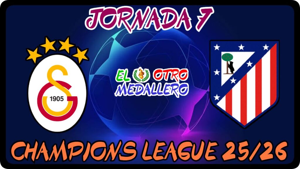 Resumen del séptimo partido de la Champions League 25/26, con el Atlético de Madrid visitando al Galatasaray para mantenerse en el TOP 8 de la competición, pero ojo con los turcos porque en casa son muy peligosos y se están jugando la vida también.
