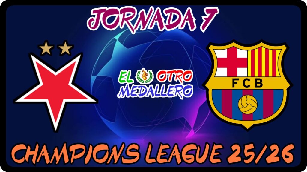 Resumen del séptimo partido de la Champions League 25/26, con el FC Barcelona visitando al Slavia de Praga, donde parece que su mayor rival va a ser el tremendo frío de la República Checa, pero con la obligación de ganar en búsqueda de apurar sus opciones de TOP 8.