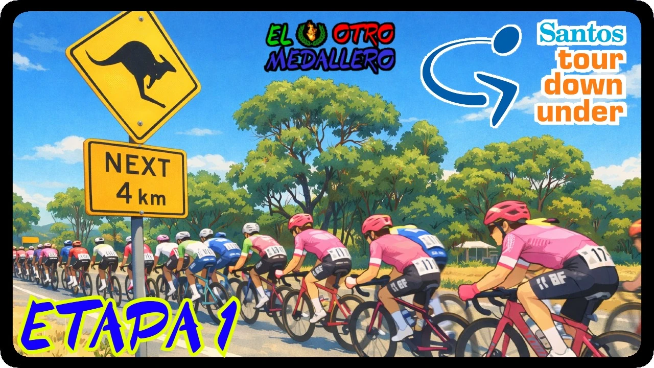 Resumen de la segunda jornada de este Tour Down Under 2026, con la primera etapa en línea para empezar a ganar ritmo competitivo a la espera de las grandes etapas de montaña en las que se ha de terminar por dilucidar el vencedor de la carrera.