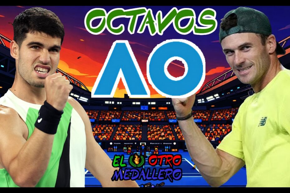 Resumen de los OCTAVOS de final del Open de Australia 2026, con Carlos Alcaraz empezando ya lo duro del torneo teniendo que medirse a Tommy Paul, un gran especialista sobre estas superficies que además llega fresco al duelo y sin haber perdido ni un solo set en el torneo.