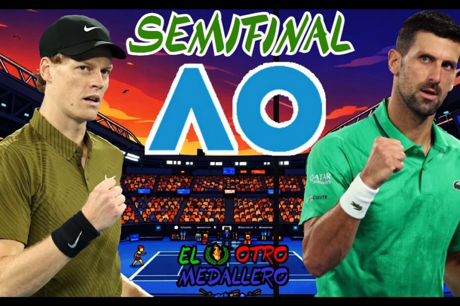 Resumen de la segunda SEMIFINAL de final del Open de Australia 2026, con Jannik Sinner, el actual bicampeón del torneo, buscando su tercer título consecutivo y la GRAN FINAL frente al gran dominador de este torneo como es Novak Djokovic, el diez veces campeón aquí que busca su vigesimoquinto título de Grand Slam.