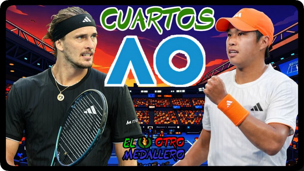 Resumen de los CUARTOS de final Open de Australia 2026, con Alexander Zverev en uno de los torneos que mejor se le dan al alemán, donde defiende la final de 2025, midiéndose contra Learner Tien, una de las grandes promesas del tenis que está mostrando un nivel de tenis descomunal en el torneo.