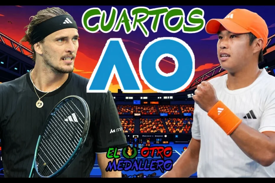 Resumen de los CUARTOS de final Open de Australia 2026, con Alexander Zverev en uno de los torneos que mejor se le dan al alemán, donde defiende la final de 2025, midiéndose contra Learner Tien, una de las grandes promesas del tenis que está mostrando un nivel de tenis descomunal en el torneo.
