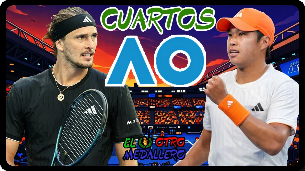 Resumen de los CUARTOS de final Open de Australia 2026, con Alexander Zverev en uno de los torneos que mejor se le dan al alemán, donde defiende la final de 2025, midiéndose contra Learner Tien, una de las grandes promesas del tenis que está mostrando un nivel de tenis descomunal en el torneo.