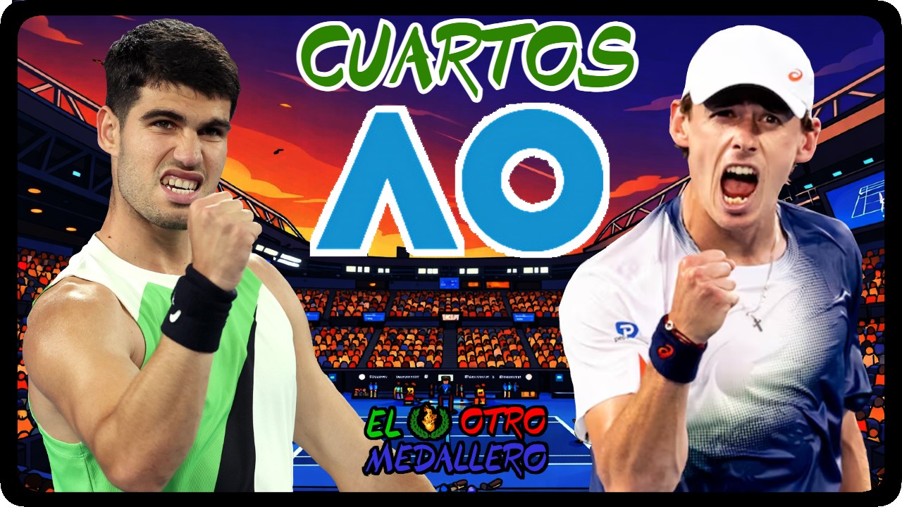 Resumen de los CUARTOS de final del Open de Australia 2026, con Carlos Alcaraz teniendo que enfrentarse contra el tenista local, un Alex de Miñaur que llega completamente embalado a la cita, buscando dar ese salto definitivo el aussie que le lleve a poder luchar por los grandes títulos de la temporada.