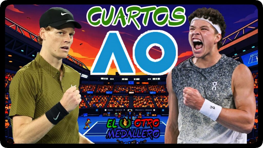 Resumen de los CUARTOS de final del Open de Australia 2026, con Jannik Sinner, el actual bicampeón del torneo, buscando sus terceras semifinales consecutivas ante un Ben Shelton que quiere que este sea el año de dar el salto para pelear por los grandes títulos de la temporada, y para ello tiene que vencer a una de sus bestias negras.