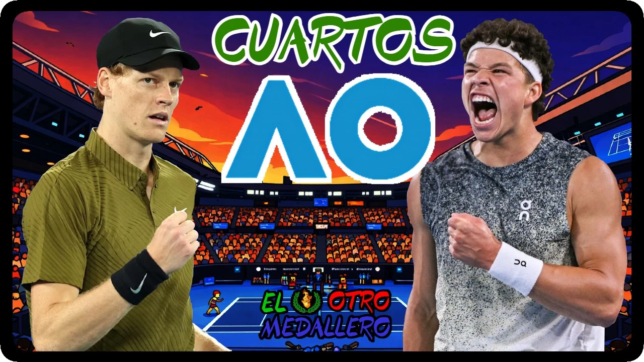 Resumen de los CUARTOS de final del Open de Australia 2026, con Jannik Sinner, el actual bicampeón del torneo, buscando sus terceras semifinales consecutivas ante un Ben Shelton que quiere que este sea el año de dar el salto para pelear por los grandes títulos de la temporada, y para ello tiene que vencer a una de sus bestias negras.