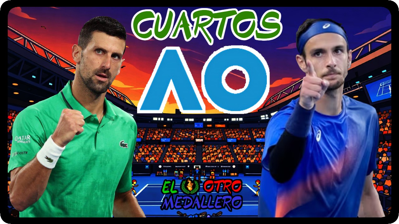 Resumen de los CUARTOS de final en el Open de Australia 2026, con Novak Djokovic, el diez veces campeón en este Grand Slam, que busca unas nuevas semifinales contra Lorenzo Musetti, el tenista italiano, campeón en junior aquí en 2019, que busca también dar un paso adelante sobre las superficies rápidas.