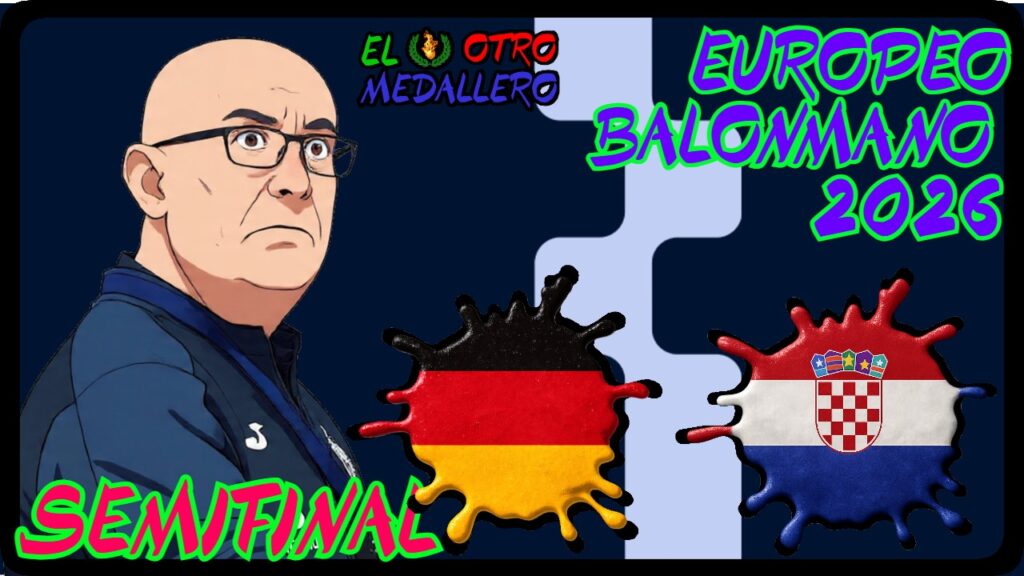 Resumen de la primera SEMIFINAL del Europeo de balonmano masculino de 2026 celebrado en Dinamarca, Suecia y Noruega, con Alemania y Croacia buscando meterse en la pelea por el título.