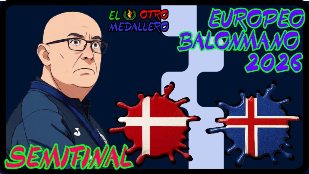 Resumen de la primera SEMIFINAL del Europeo de balonmano masculino de 2026 celebrado en Dinamarca, Suecia y Noruega, con Dinamarca e Islandia buscando meterse en la pelea por el título.