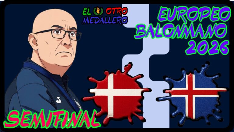 Resumen de la primera SEMIFINAL del Europeo de balonmano masculino de 2026 celebrado en Dinamarca, Suecia y Noruega, con Dinamarca e Islandia buscando meterse en la pelea por el título.
