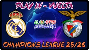 Resumen del partido de vuelta de la repesca de la Champions League 25/26, con el Real Madrid buscando consolidar su ventaja frente al Benfica, después de ese partido de ida tan trabado y feo que hemos tenido, episodio racista incluido, pero la preciada victoria por la mínima.