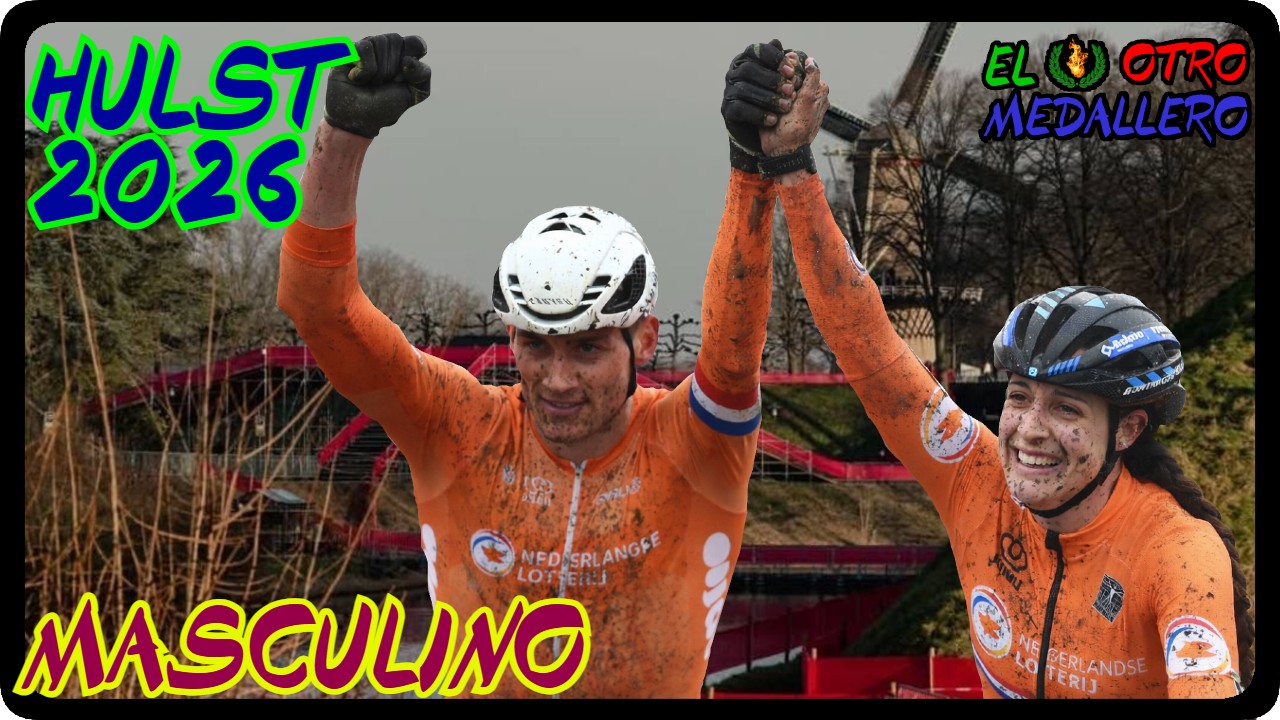 Resumen de la carrera élite masculina del mundial de HULST 2026, con Mathiu van der Poel buscando el octavo título de su carrera.