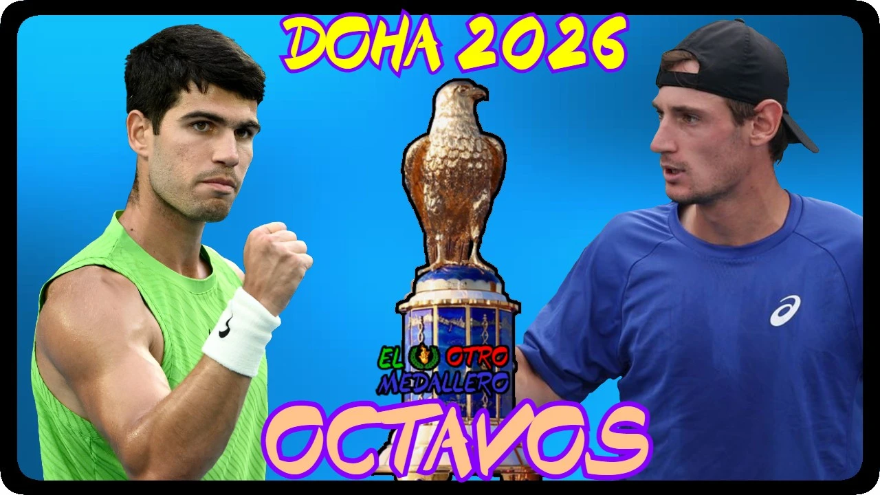 Resumen de los OCTAVOS de final de Doha 2026, con Carlos Alcaraz buscando seguir invicto en la temporada contra Valentin Royer, en esta racha de tenistas franceses que le acompaña de momento en este Master 500.