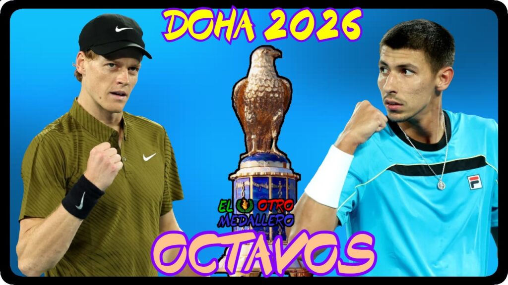 Resumen de los OCTAVOS de final de Doha 2026, con Jannik Sinner teniendo que enfrentarse contra Alexei Popyrin para seguir avanzando rondas en búsqueda de su primer título del año el tenista transalpino.