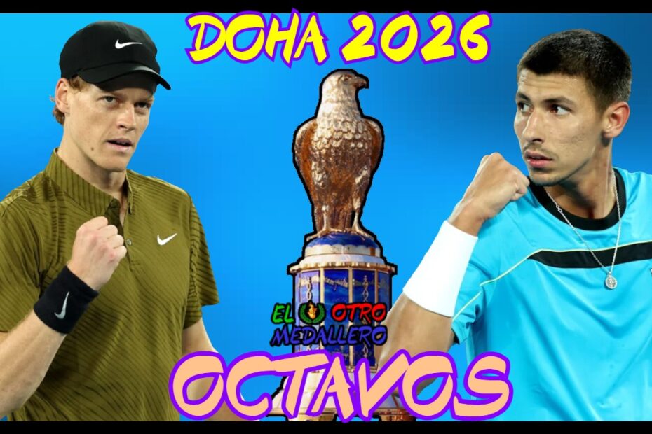 Resumen de los OCTAVOS de final de Doha 2026, con Jannik Sinner teniendo que enfrentarse contra Alexei Popyrin para seguir avanzando rondas en búsqueda de su primer título del año el tenista transalpino.