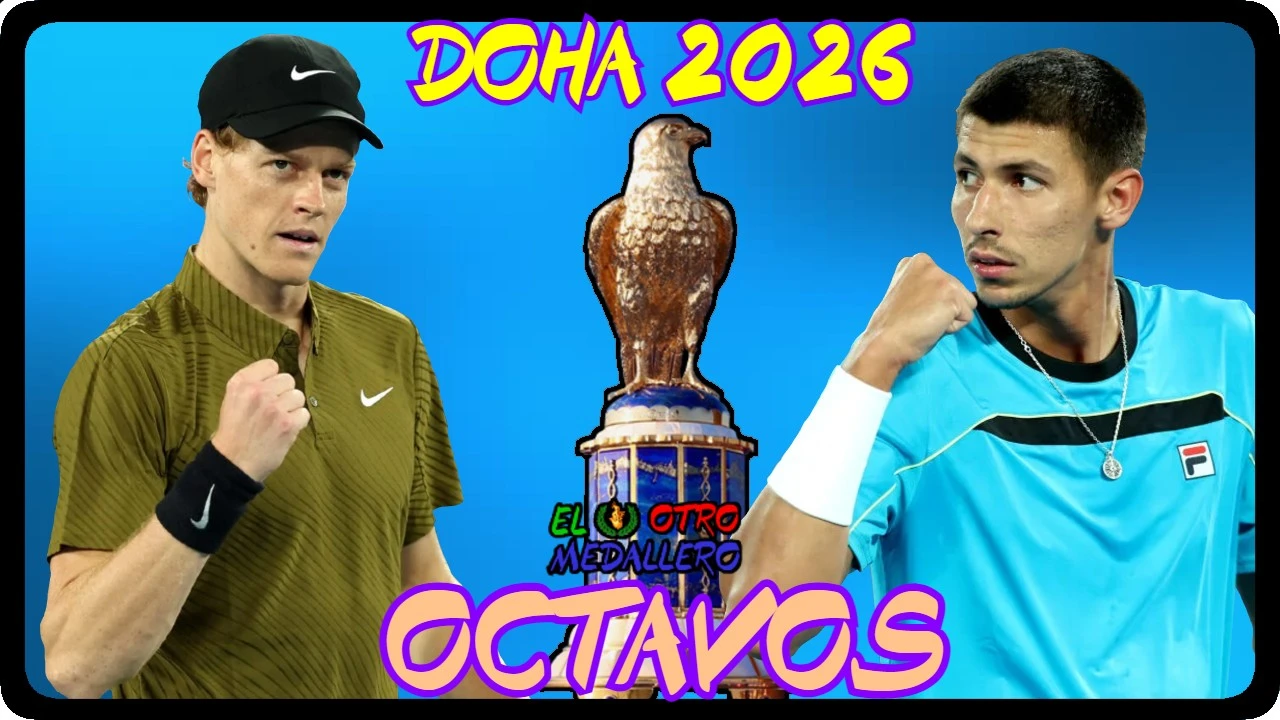 Resumen de los OCTAVOS de final de Doha 2026, con Jannik Sinner teniendo que enfrentarse contra Alexei Popyrin para seguir avanzando rondas en búsqueda de su primer título del año el tenista transalpino.