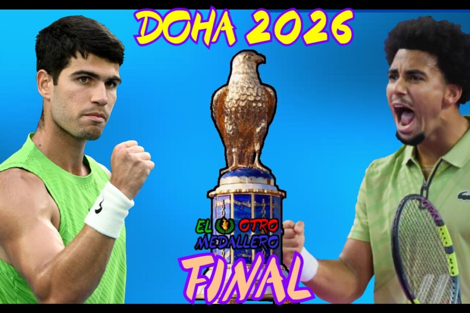Resumen de la GRAN FINAL de final de Doha 2026, con Carlos Alcaraz que quiere continuar con esta temporada impresionante que lleva en la que ontinúa invicto, midiéndose por primera vez en una final a un tenista m´sa joven que él como es el francés Arthur Fils, buscando el título de este torneo de Catar.