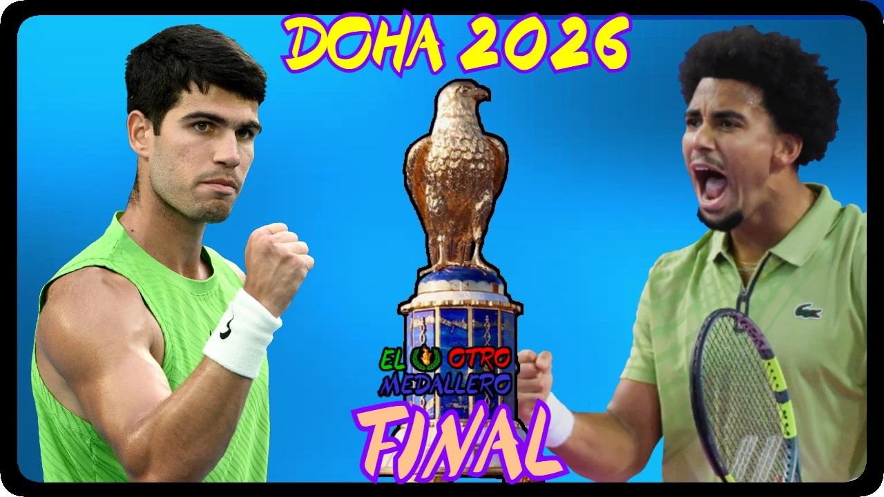 Resumen de la GRAN FINAL de final de Doha 2026, con Carlos Alcaraz que quiere continuar con esta temporada impresionante que lleva en la que ontinúa invicto, midiéndose por primera vez en una final a un tenista más joven que él como es el francés Arthur Fils, buscando el título de este torneo de Catar.