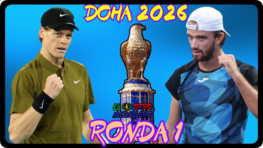 Resumen del debut de Jannik Sinner en Doha 2026, contra Tomas Machac para intentar buscar su primer título de la temporada.