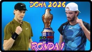 Resumen del debut de Jannik Sinner en Doha 2026, contra Tomas Machac para intentar buscar su primer título de la temporada.