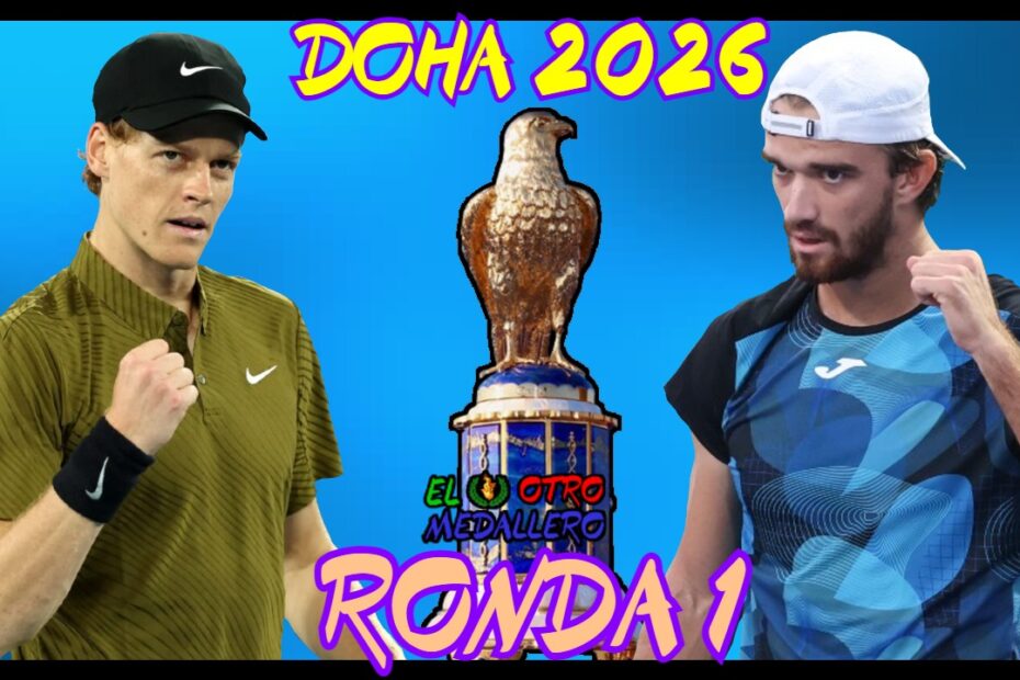 Resumen del debut de Jannik Sinner en Doha 2026, contra Tomas Machac para intentar buscar su primer título de la temporada.