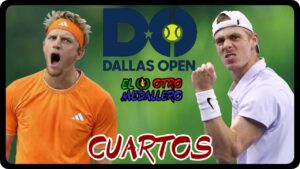 Resumen de los CUARTOS del Master 500 de Dallas 2026, con Alejandro Davidovich buscando las semifinales contra Denis Shapovalov, el canadiense que defiende el título de la temporada pasada.