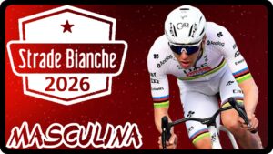 Resumen de la gran clásica del sterrato, la strade bianche 2026, para muchos el sexto monumento de la temporada ciclista, con el debut de Tadej Pogacar en competición para intentar responder el gran inicio de Mathiu van der Poel en la Omloop.
