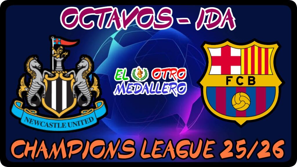 Resumen del partido de ida de OCTAVOS de la Champions League 25/26, con el FC Barcelona que busca decantar la eliminatoria contra el Newcastle en su campo, un partido que ya vimos en el inicio de la competición y que fue la única victoria de un equipo español contra un británico en lo que va de torneo.