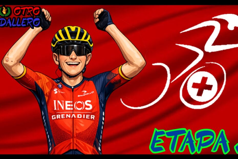 Resumen de la segunda etapa del Tour de Romandía de 2024, con el primer final en alto para empezar a ver los más fuertes de la carrera.