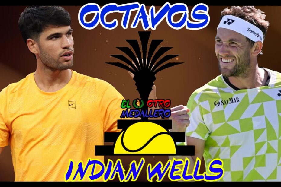 Resumen de los OCTAVOS en Indian Wells 2026, con Carlos Alcaraz midiéndose a Casper Ruud, para intentar continuar invicto en esta temporada espectacular del murciano, y con el recuerdo de este primer Grand Slam que ganaba Carlos Alcaraz en ese US Open 2022.