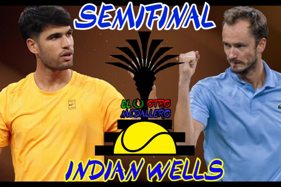 Resumen del partidazo de SEMIFINALES que tenemos en este Master 1000 de Indian Wells 2026, con Carlos Alcaraz enfrentándose a Daniil Medvedev, el número uno del mundo buscando su tercer título de la temporada contra el volcánico tenista ruso, que parece que está de vuelta a su máximo nivel.