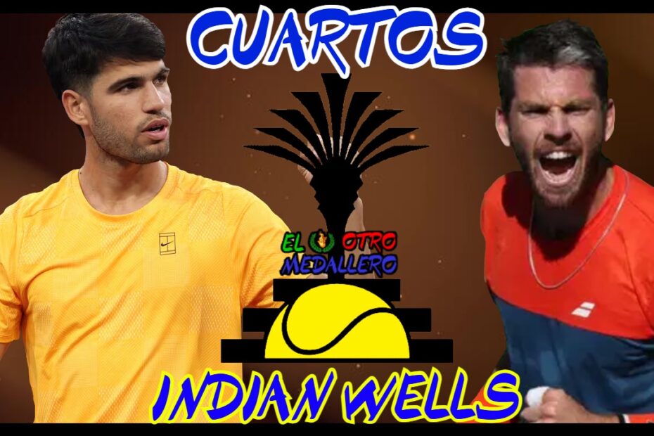 Resumen de los CUARTOS en Indian Wells 2026, con Carlos Alcaraz midiéndose a Cameron Norrie, el correoso y polémico tenista británico que últimamente parece que le tiene cogida la medida al número uno del mundo, y que va a buscar cortar la gran racha de esta temporada.