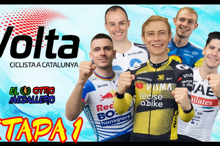 Resumen completo de la primera etapa de la Volta a Catalunya 2026, con una participación de auténtico lujo en lo que parece un mini-tour.