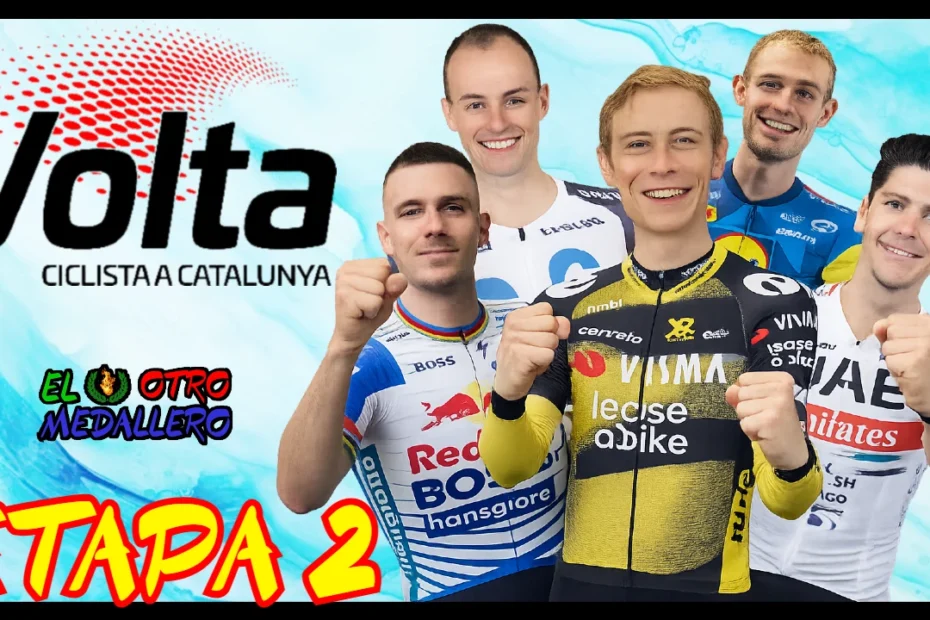 Resumen completo de la segunda etapa de la Volta a Catalunya 2026, con un nuevo recorrido totalmente pestoso para ir calentando las piernas de los líderes del pelotón.