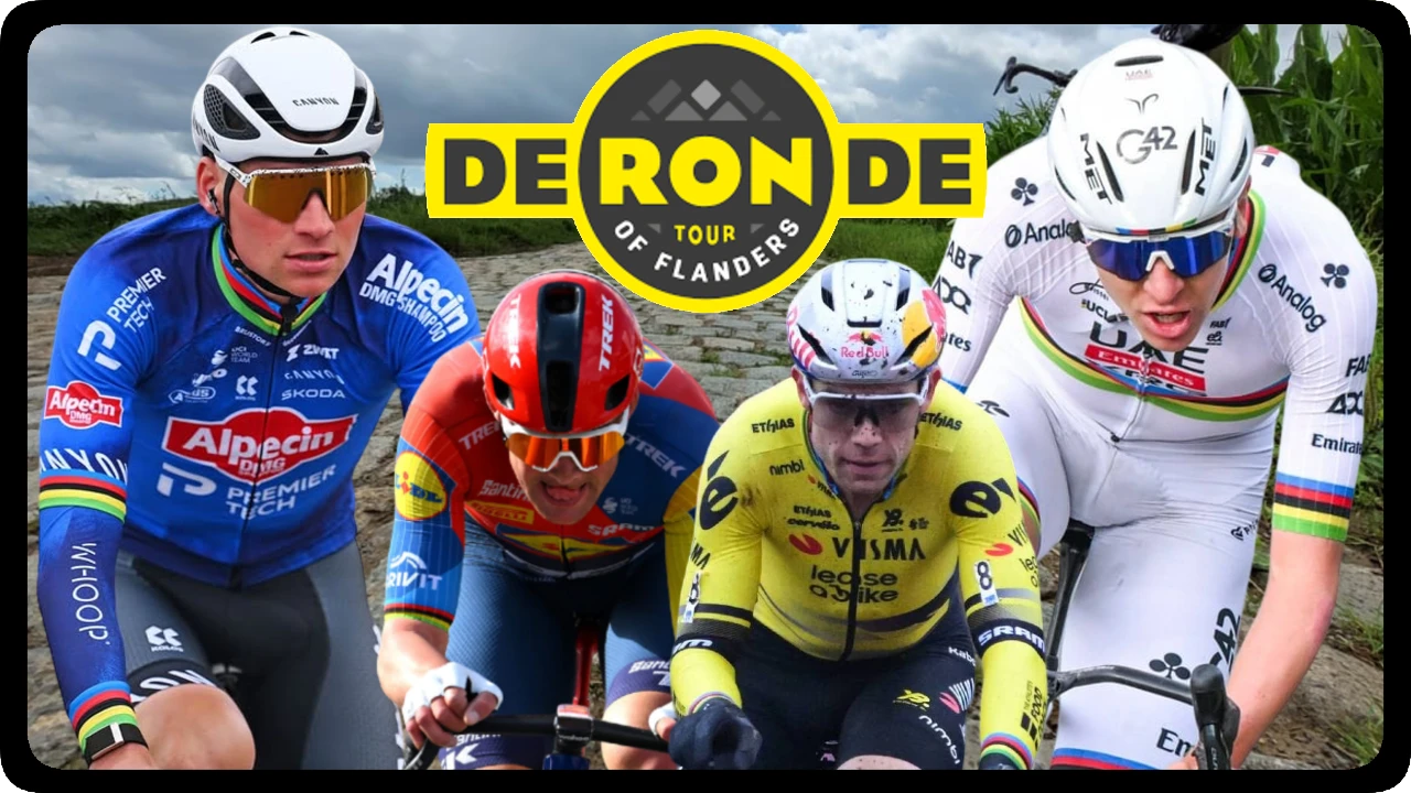 Resumen completo del Tour de Flandes 2026, el segundo monumento de la temporada con el gran duelo entre Tadej Pogacar y Mathiu van der Poel.