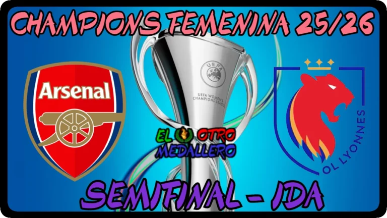 Resumen completo de las SEMIFINALES de la Champions League Femenina 25/26, con un partidazo entre Arsenal y OL Lyonnes.