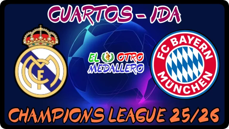 Resumen completo del partidazo de CUARTOS de la Champions League 25/26, con el clásico europeo entre el Real Madrid y el Bayern Munich.