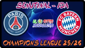Resumen de la ida de las SEMIFINALES de la Champions League 25/26, con un partidazo tremendo entre el PSG y el Bayern Munich.