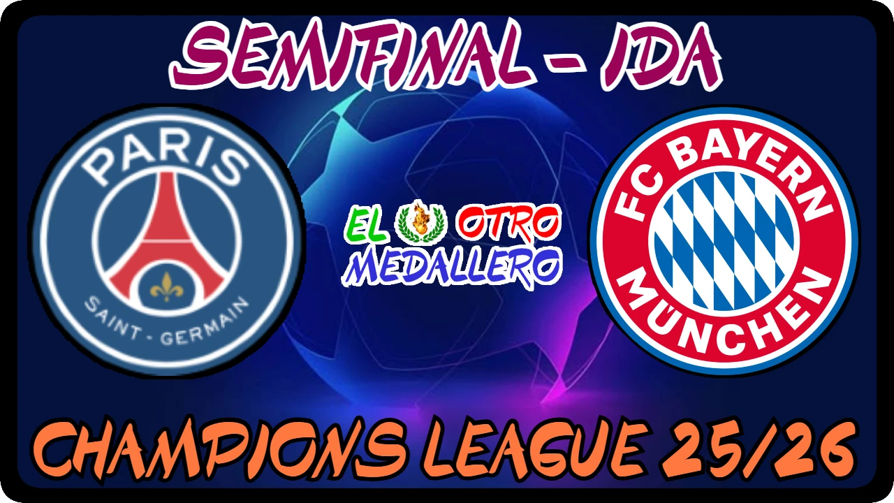 Resumen de la ida de las SEMIFINALES de la Champions League 25/26, con un partidazo tremendo entre el PSG y el Bayern Munich.