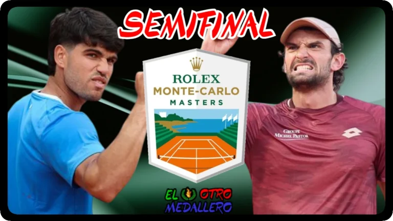 Resumen de la SEMIFINAL del Master 1000 de Montecarlo 2026, con Carlos Alcaraz buscando un nuevo título contra Valentín Vacherot.