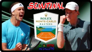 Resumen de la SEMIFINAL del Master 1000 de Montecarlo 2026, con jannik SInner y Alexander Zverev bucando la gran final y el título.