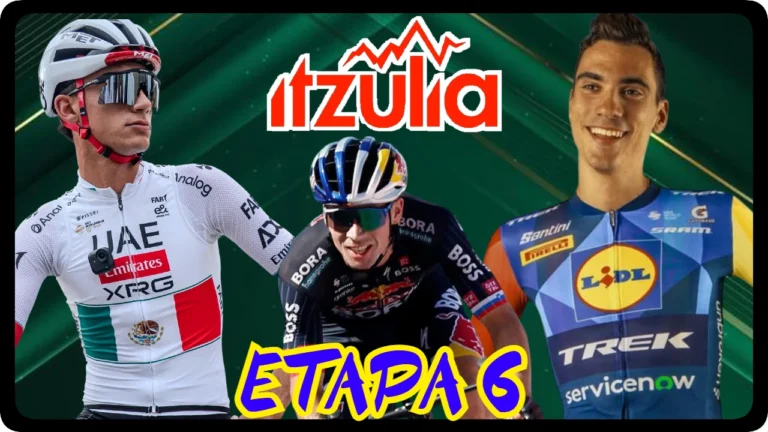 Resumen completo de la etapa 6 de la Itzulia 2026, para ponerle el broche de oro final a esta edición con una gran jornada de alta montaña.