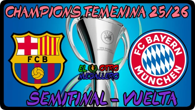 Resumen de las SEMIFINALES de la Champions League Femenina 25/26, con un partidazo entre el Bayern Munich y el FC Barcelona.