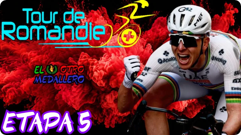 Resumen de la etapa 5 del Tour de Romandía de 2026, con una nueva etapa de montaña y el único final en alto de toda la edición.
