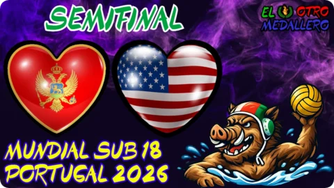 Montenegro – EEUU / Semifinal / Mundial sub 18 Portugal 2026