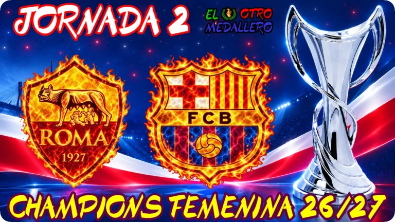 AS ROMA FC BARCELONA JORNADA 2 CHAMPIONS LEAGUE FEMENINA 2026-27 SENIOR FEMENINO