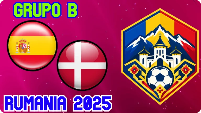 ESPAÑA DINAMARCA GRUPO A · JORNADA 1 EUROCOPA FÚTBOL 2025 SUB-19 MASCULINO